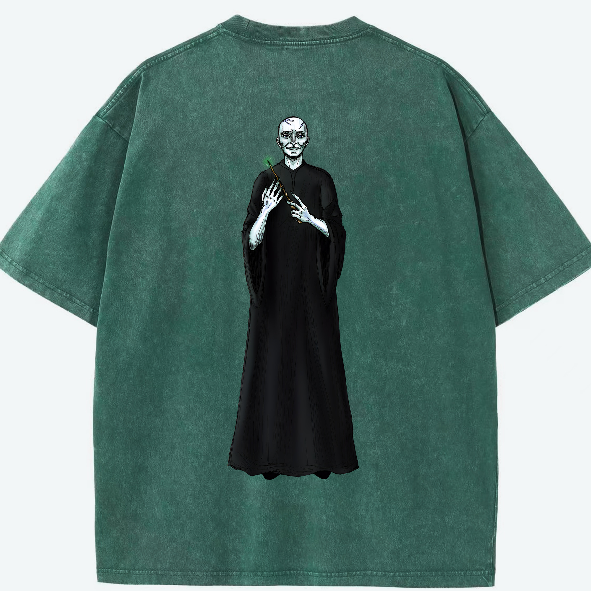 （画像用） Harry Potter ハリー・ポッターシリーズ 綿100% ヴィンテージ風 半袖Tシャツ（背面プリント）